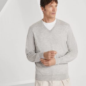 Cashmere and silk sweater
