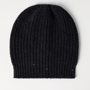Cashmere and silk beanie