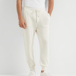 Cotton knit trousers