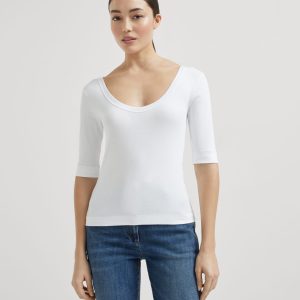 Ribbed jersey T-shirt