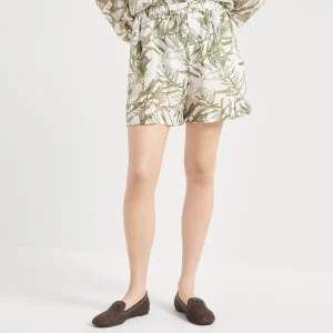 Herbarium Print Track shorts