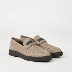 Croc Print Penny Loafer