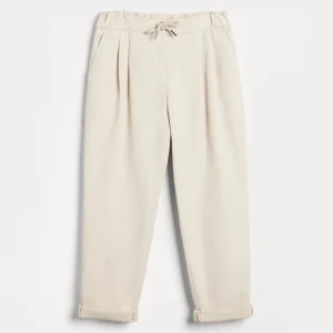 Gabardine garment dyed trousers