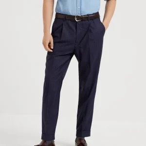 Chalk stripe trousers