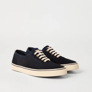 Reversed calfskin sneakers