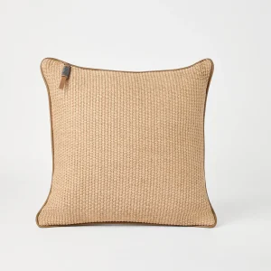 Techno raffia cushion