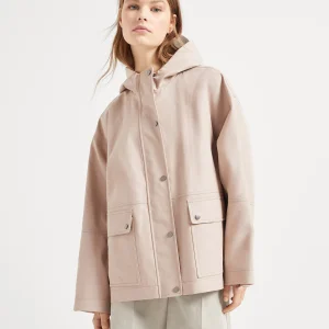 Cotton poplin outerwear jacket