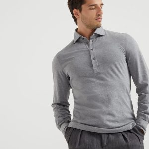 Jersey polo shirt