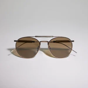 Round titanium sunglasses
