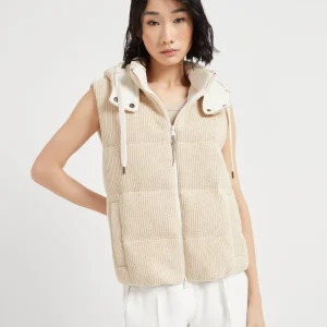 Knit down vest